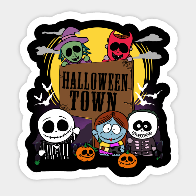 Halloween Town Sticker by vands